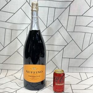 Huge 19 Ruffino Prosecco Glass Dummy Advertising Store Display Bottle READ